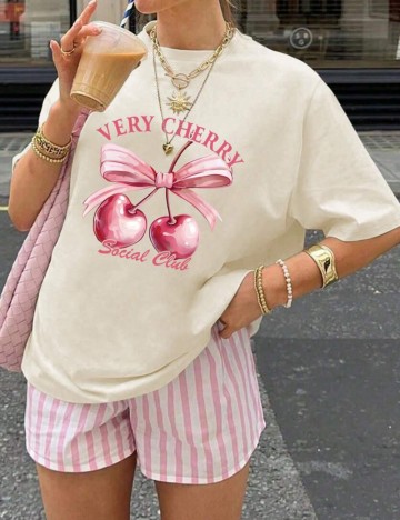 Tricou Shein, crem