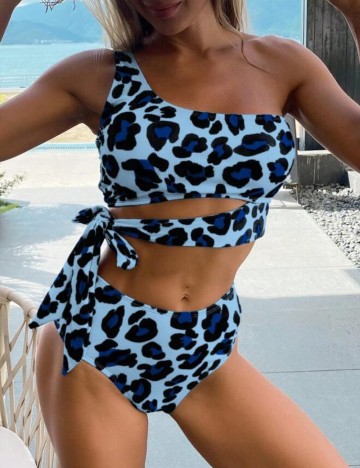 Costum de baie Shein, mix culori