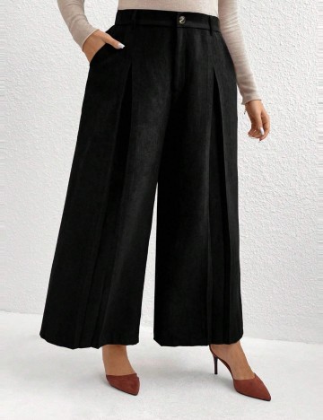 Pantaloni Shein Curve+, negru