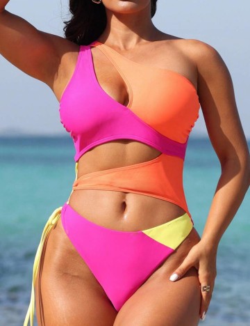 Costum de baie întreg Shein, mix culori
