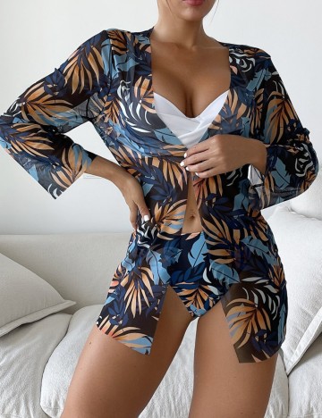 Cardigan de plajă Shein, mix culori