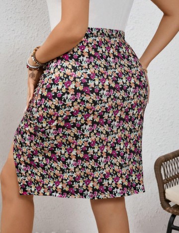 Fustă mini Shein Curve+, mix culori