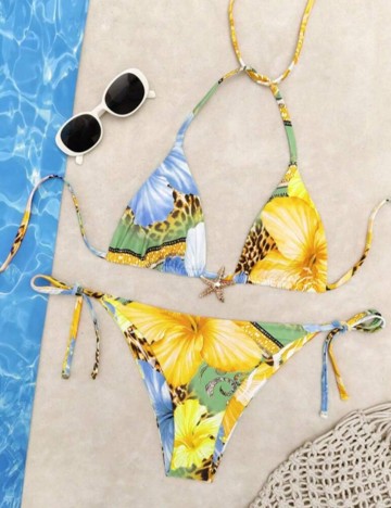 Costum de baie Shein, mix culori