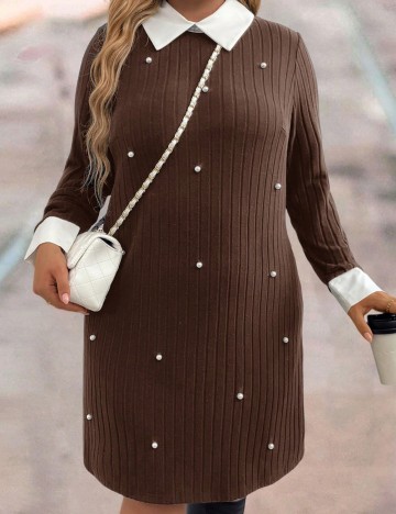 Rochie mini Shein Curve+, maro