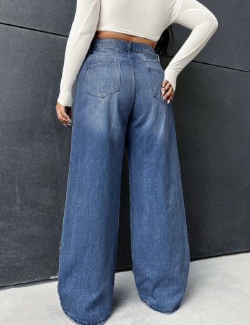 Jeans Shein Curve+, albastru
