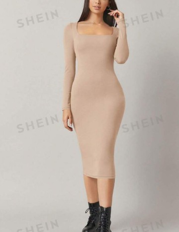 Rochie midi Shein, bej