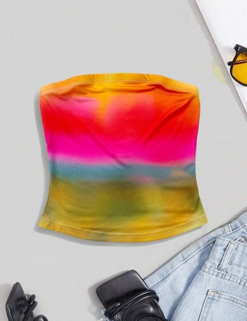 Top Shein, mix culori