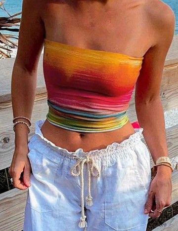 Top Shein, mix culori