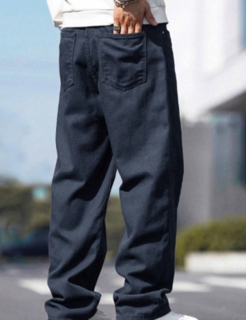 Jeans MANFINITY by Shein, albastru