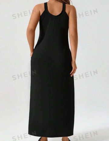 Rochie midi Shein Curve+, negru