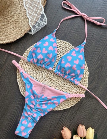 Costum de baie Shein, mix culori