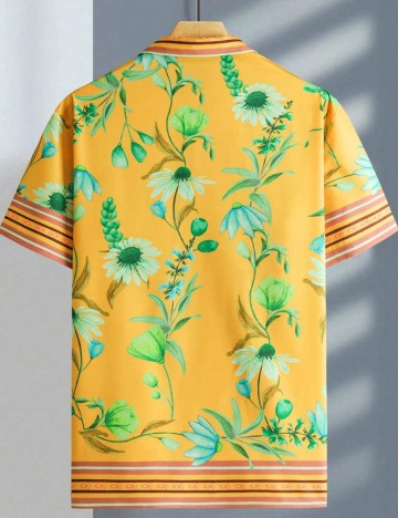 Cămașă cu mânecă scurtă MANFINITY by Shein, mix culori