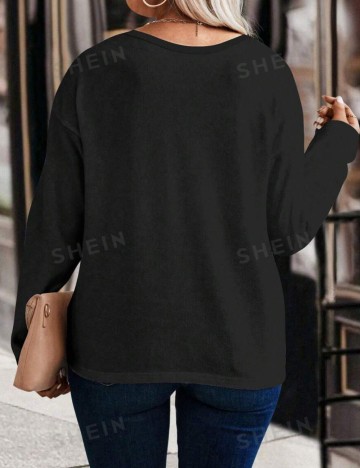 Bluză Shein Curve+, negru