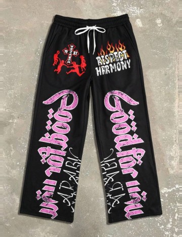 Pantaloni de trening Shein, negru