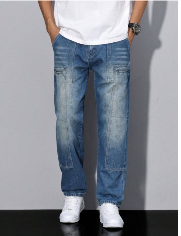 Jeans Shein, albastru