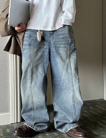 Jeans Shein, albastru