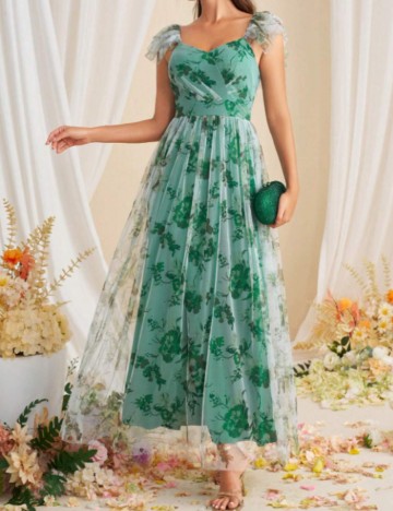 Rochie maxi Shein, verde