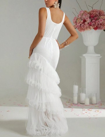 Rochie maxi Shein, alb