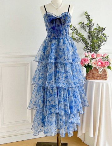 Rochie maxi Shein, albastru