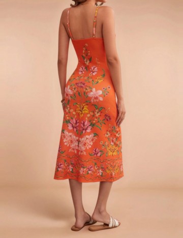 Rochie midi Shein, portocaliu
