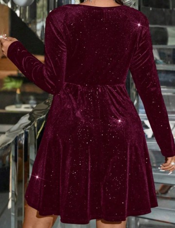 Rochie mini Shein Curve+, vișiniu