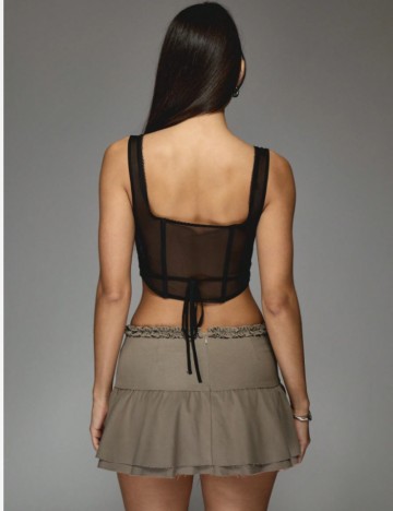 Fustă mini Missguided by Shein, bej