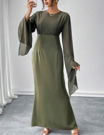 Rochie maxi Shein, verde