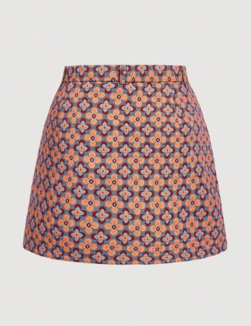 Fustă mini Shein Curve+, mix culori