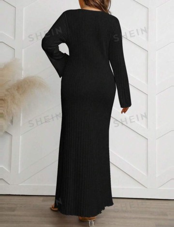 Rochie maxi Shein Curve+, negru