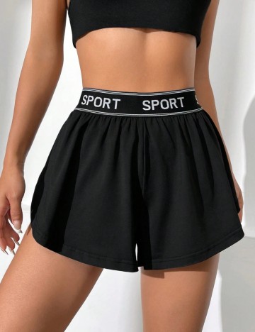 Pantaloni scurți Shein, negru