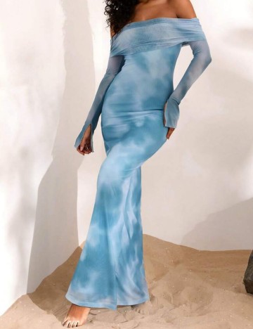Rochie maxi Shein, albastru