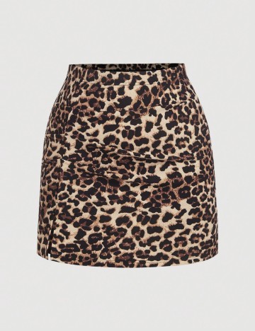 Fustă mini Shein Curve+, mix culori