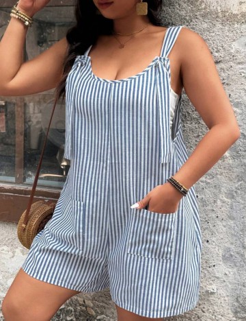 Salopetă scurtă Shein Curve+, mix culori