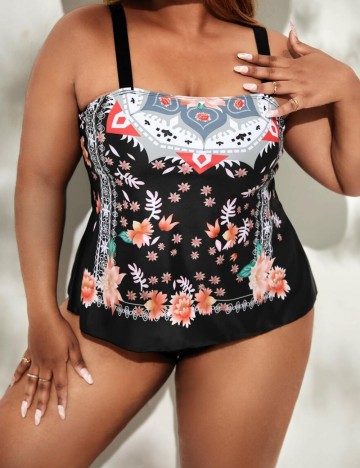 Costum de baie Shein Curve+, mix culori