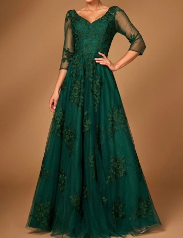 Rochie de ocazie Shein, verde
