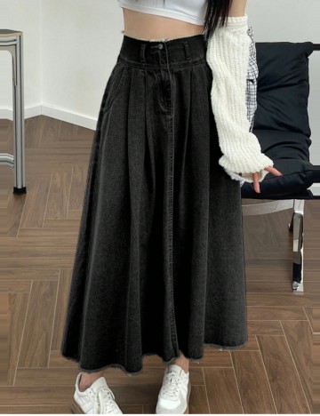 Fustă maxi DAZY by Shein, gri