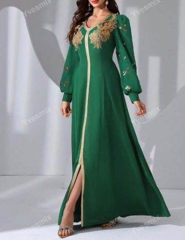 Rochie maxi Shein, verde
