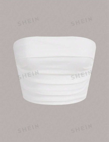 Top Shein Curve+, alb