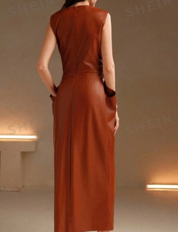 Rochie midi Shein, cărămiziu