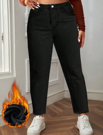 Jeans Shein Curve+, negru