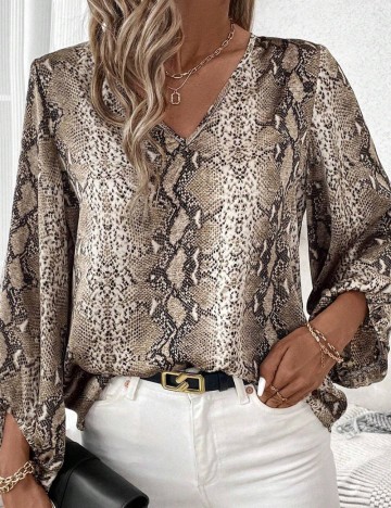 Cămașă Shein Curve+, animal print