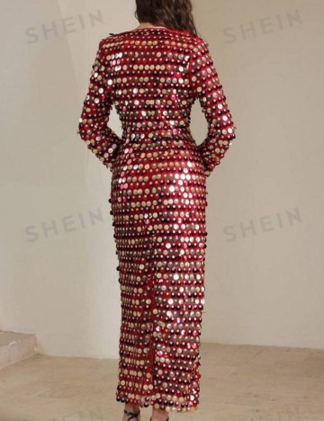 Rochie maxi Shein, vișiniu