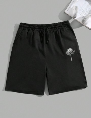 Pantaloni scurți Shein, negru