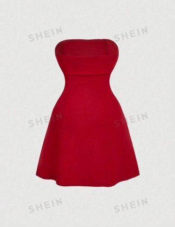 Rochie mini Shein Curve+, roșu