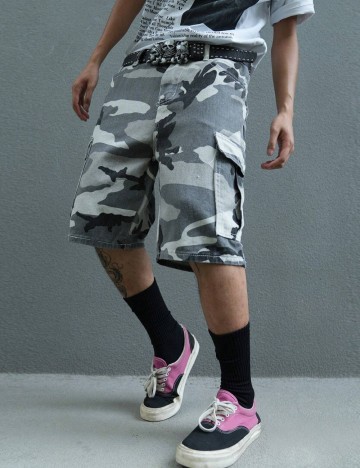 Pantaloni scurți cargo MANFINITY by Shein, mix culori