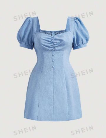 Rochie mini Shein Curve+, albastru