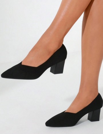 Pantofi cu toc Shein, negru
