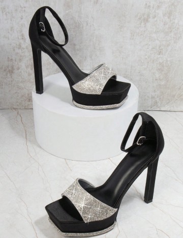 Sandale Cu Toc Shein, negru