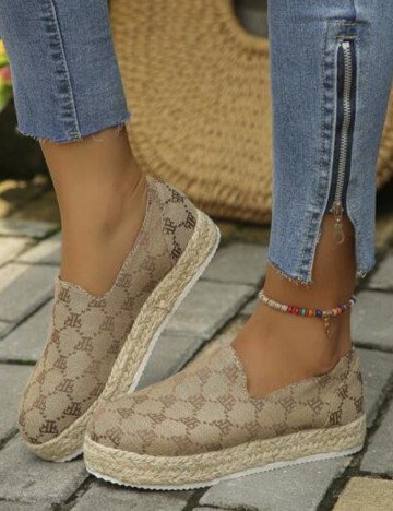 Espadrile Shein, bej
