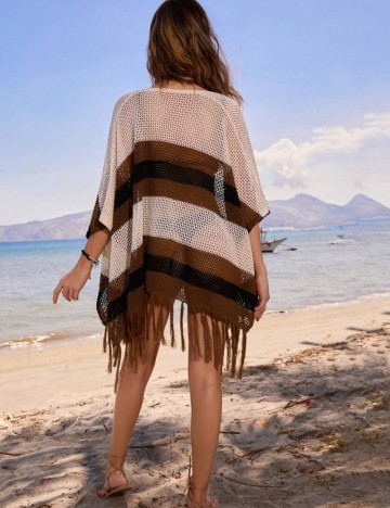 Poncho de plajă Shein, mix culori